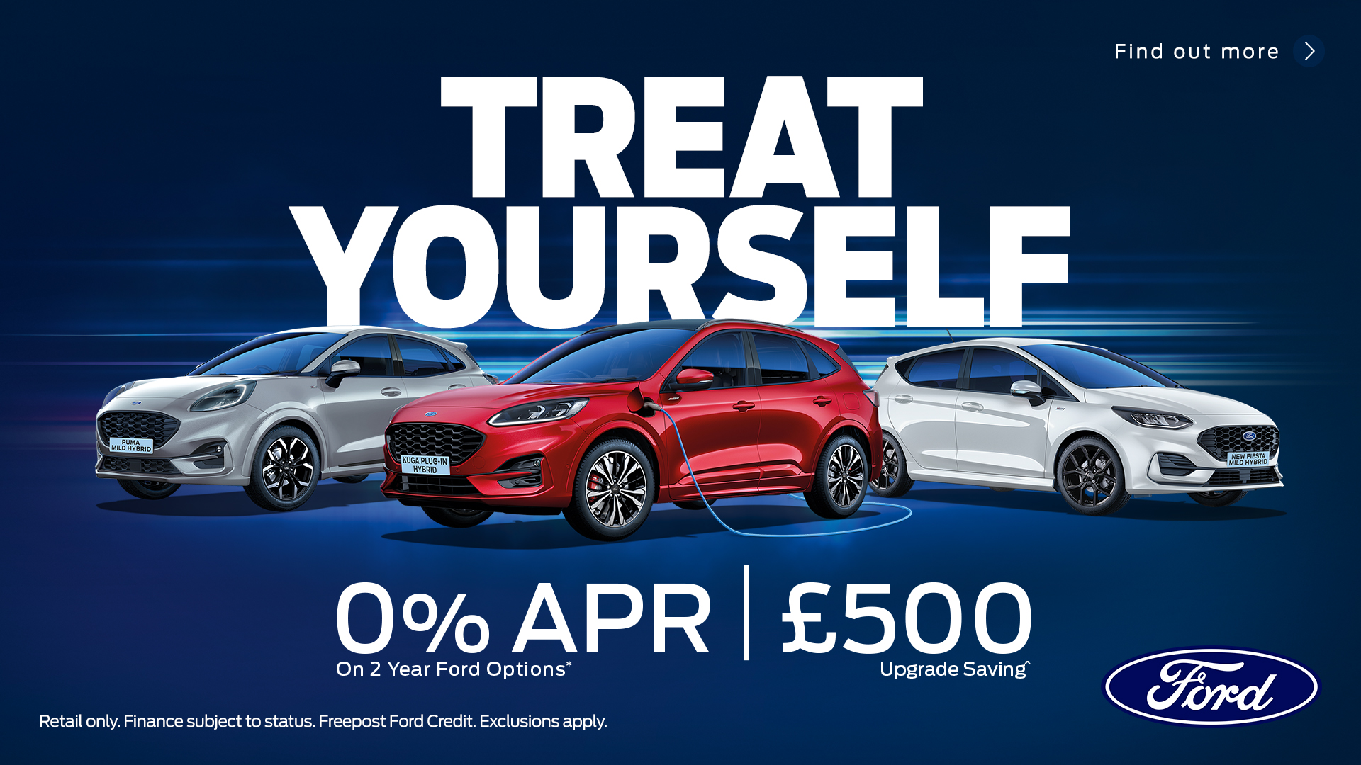 Treat yourself with 0% APR and £500 upgrade offer